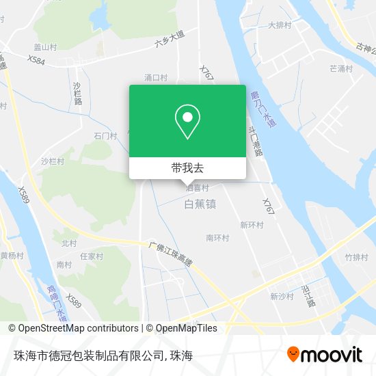 珠海市德冠包装制品有限公司地图