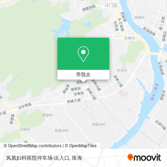 凤凰妇科医院停车场-出入口地图