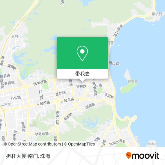 担杆大厦-南门地图