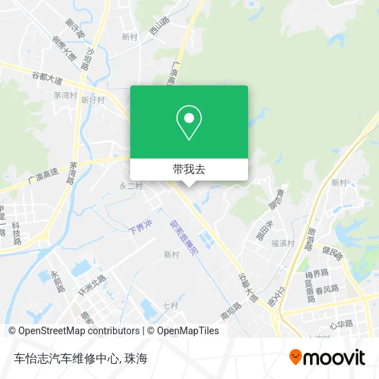 车怡志汽车维修中心地图