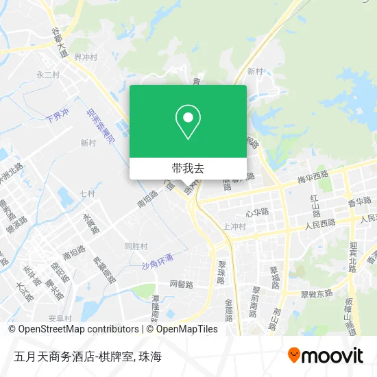 五月天商务酒店-棋牌室地图