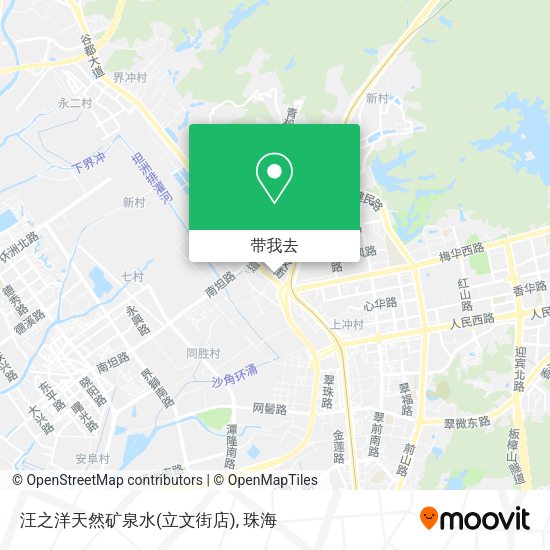 汪之洋天然矿泉水(立文街店)地图