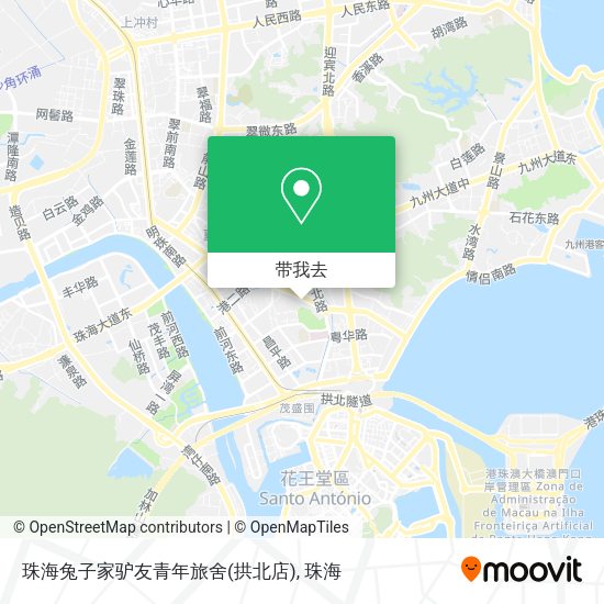 珠海兔子家驴友青年旅舍(拱北店)地图