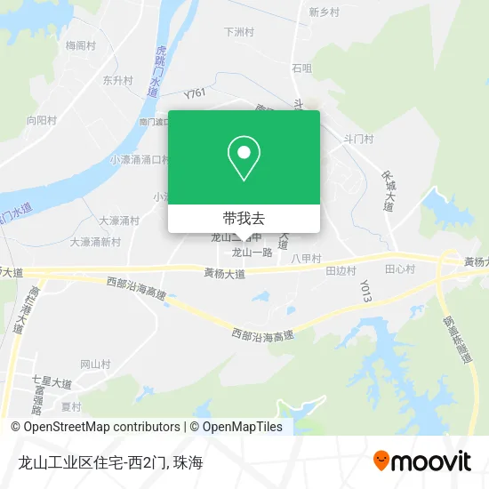 龙山工业区住宅-西2门地图