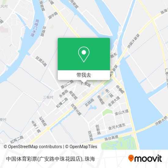 中国体育彩票(广安路中珠花园店)地图