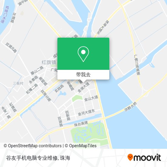 谷友手机电脑专业维修地图