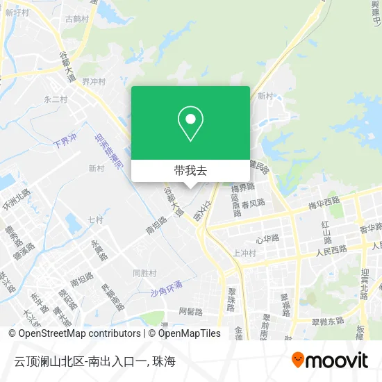 云顶澜山北区-南出入口一地图