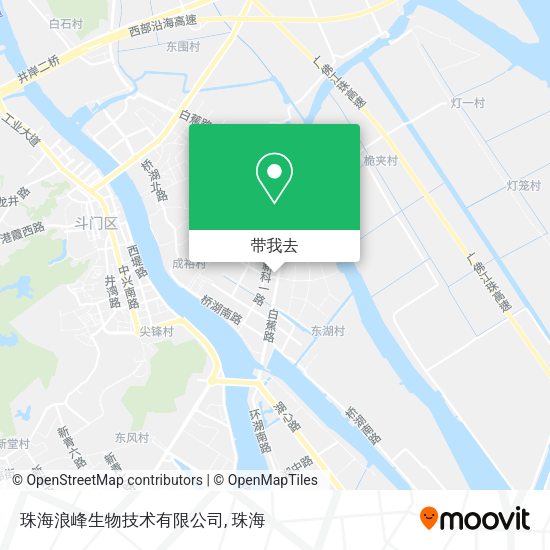 珠海浪峰生物技术有限公司地图