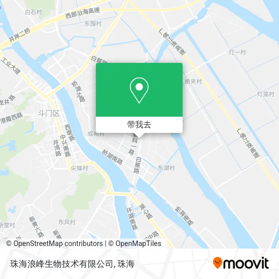 珠海浪峰生物技术有限公司地图