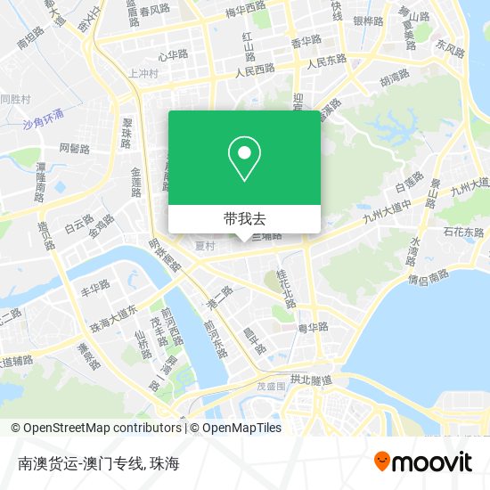南澳货运-澳门专线地图