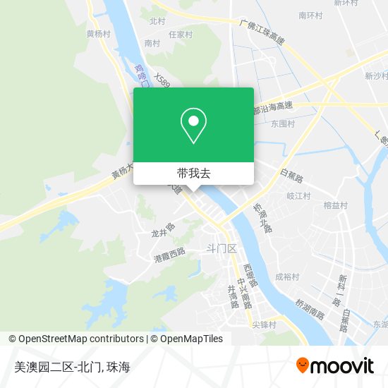 美澳园二区-北门地图