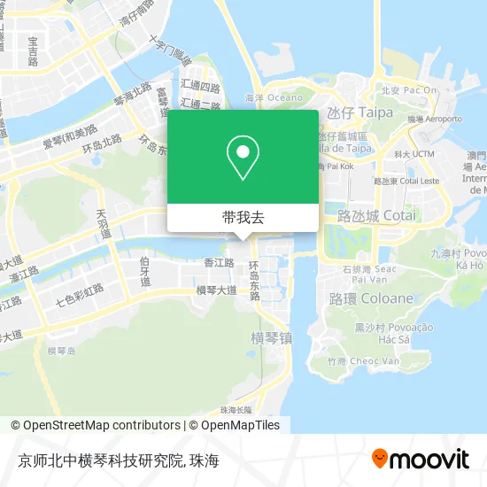 京师北中横琴科技研究院地图