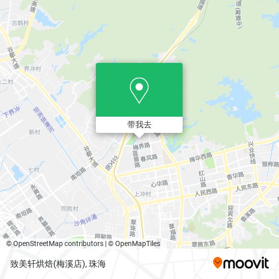 致美轩烘焙(梅溪店)地图