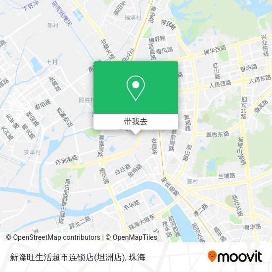 新隆旺生活超市连锁店(坦洲店)地图