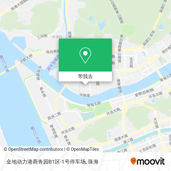 金地动力港商务园B1区-1号停车场地图