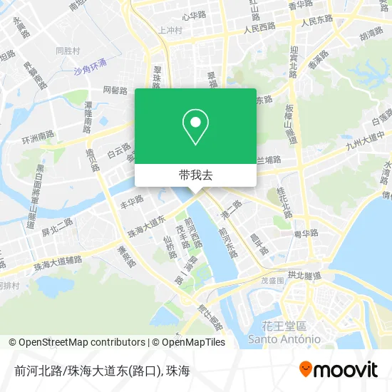 前河北路/珠海大道东(路口)地图