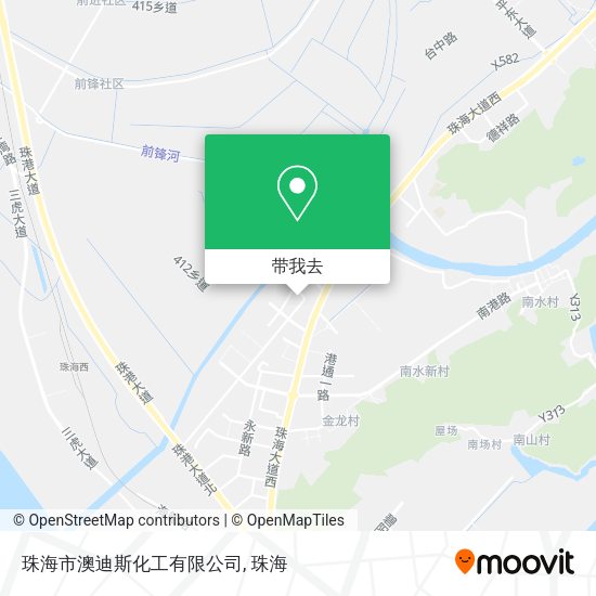 珠海市澳迪斯化工有限公司地图