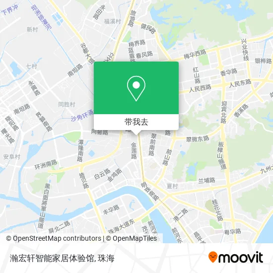 瀚宏轩智能家居体验馆地图