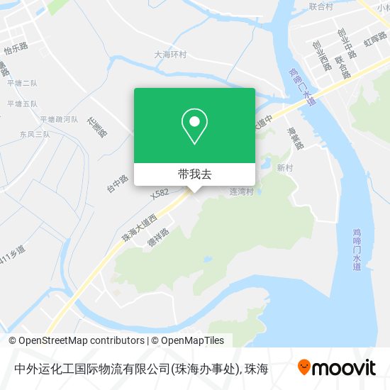 中外运化工国际物流有限公司(珠海办事处)地图