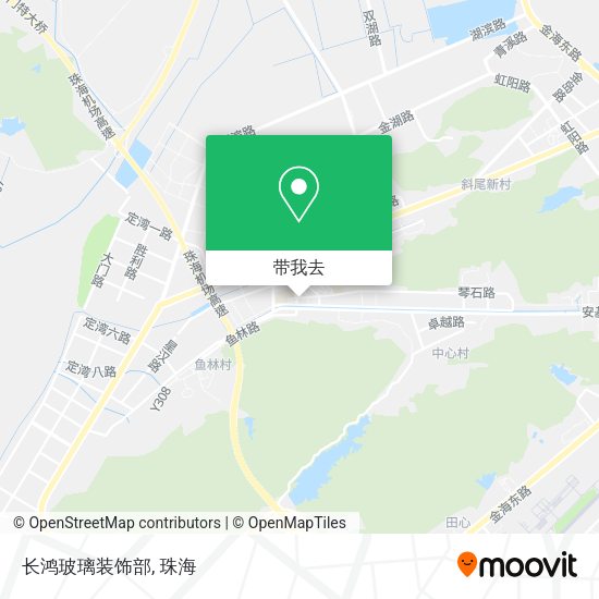 长鸿玻璃装饰部地图