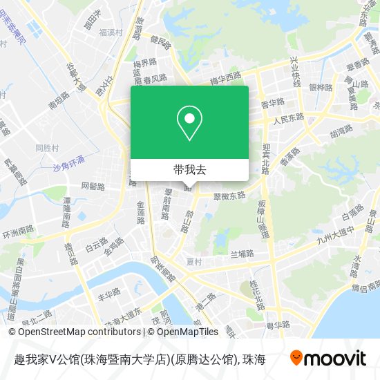 趣我家V公馆(珠海暨南大学店)(原腾达公馆)地图
