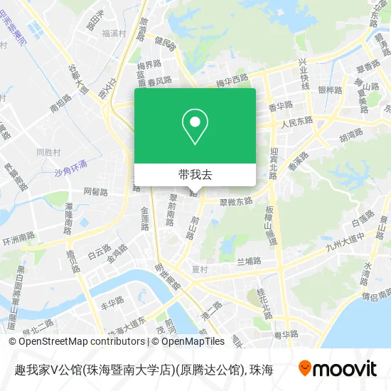 趣我家V公馆(珠海暨南大学店)(原腾达公馆)地图
