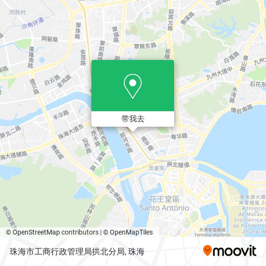 珠海市工商行政管理局拱北分局地图