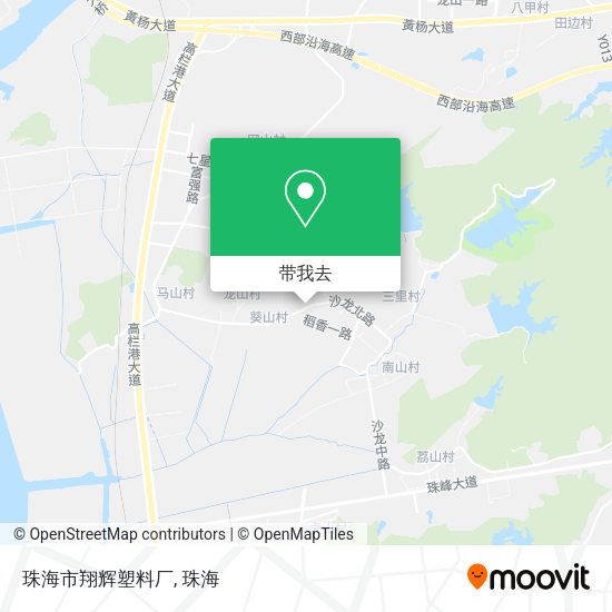 珠海市翔辉塑料厂地图