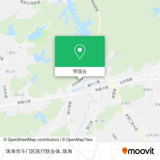 珠海市斗门区医疗联合体地图
