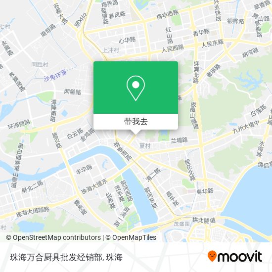 珠海万合厨具批发经销部地图
