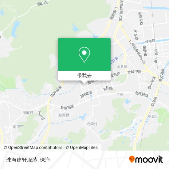 珠海建轩服装地图