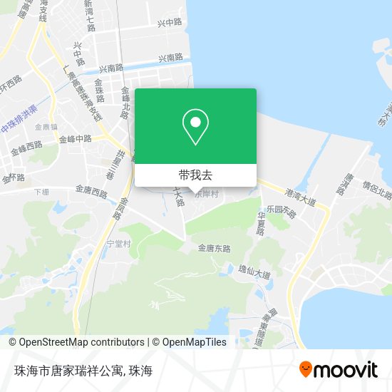 珠海市唐家瑞祥公寓地图