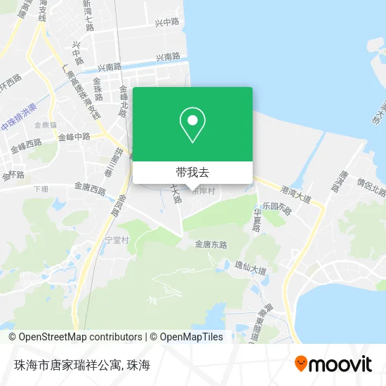 珠海市唐家瑞祥公寓地图