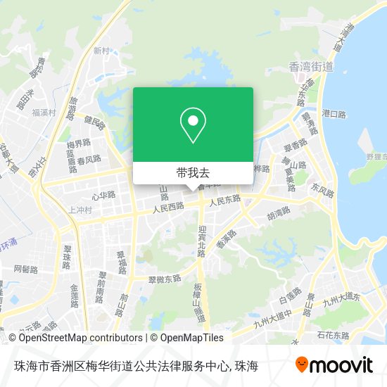 珠海市香洲区梅华街道公共法律服务中心地图