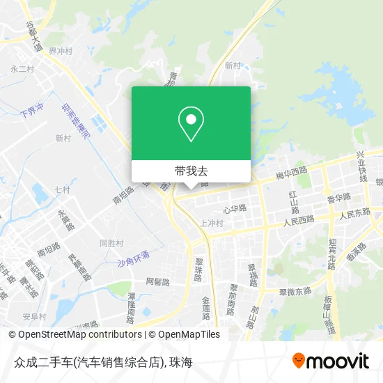 众成二手车(汽车销售综合店)地图
