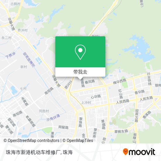 珠海市新港机动车维修厂地图