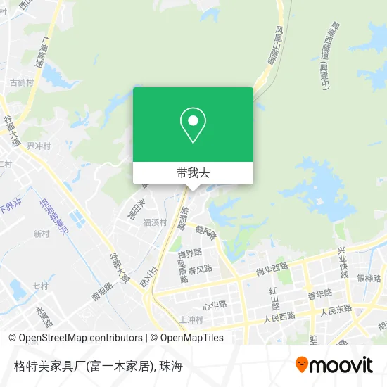 格特美家具厂(富一木家居)地图