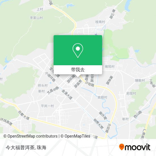 今大福普洱茶地图