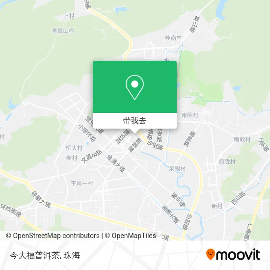 今大福普洱茶地图