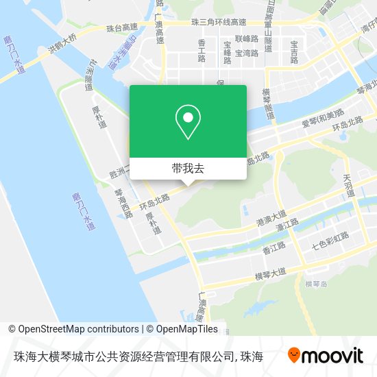 珠海大横琴城市公共资源经营管理有限公司地图