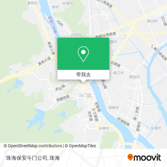 珠海保安斗门公司地图
