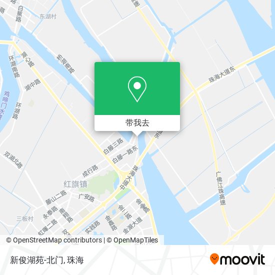 新俊湖苑-北门地图