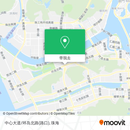 中心大道/环岛北路(路口)地图
