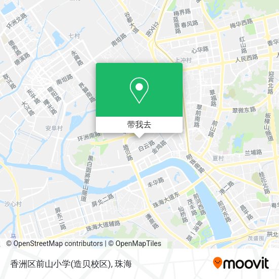香洲区前山小学(造贝校区)地图