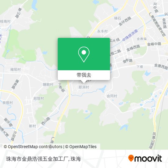 珠海市金鼎浩强五金加工厂地图