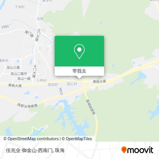 佳兆业·御金山-西南门地图