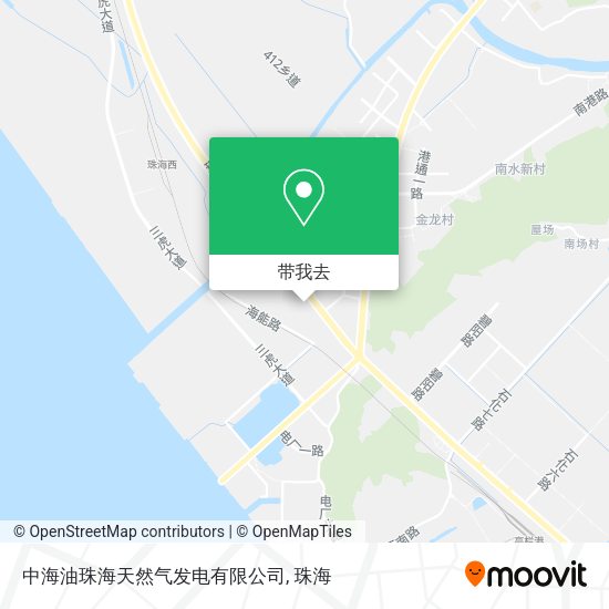 中海油珠海天然气发电有限公司地图