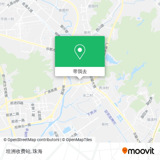 坦洲收费站地图