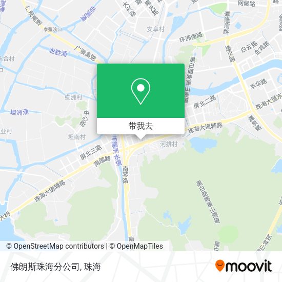 佛朗斯珠海分公司地图