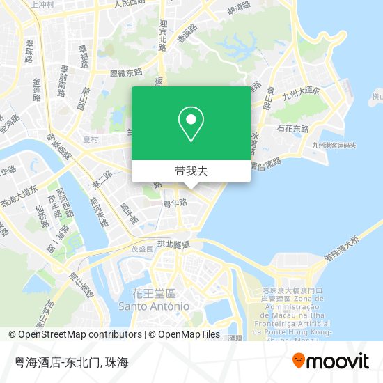 粤海酒店-东北门地图